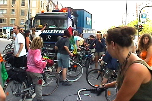 stopping truck